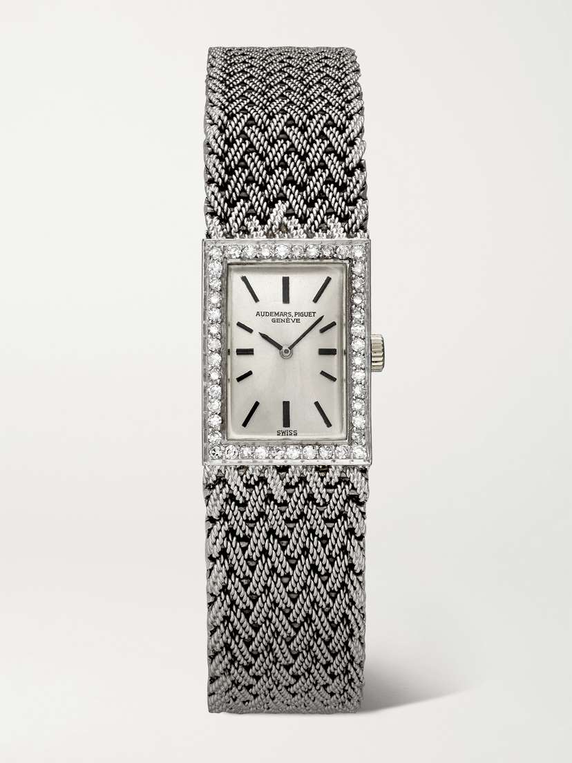 Stephanie Windsor + Audemars Piguet Pre-owned 1980s Hand-wound 17mm 18-karat White Gold Diamond Watch, Ref. No. 45162