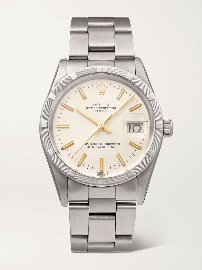 Stephanie Windsor + Rolex Vintage 1983 Oyster Perpetual Date Automatic 34mm Stainless Steel Watch, Ref. No. 15010