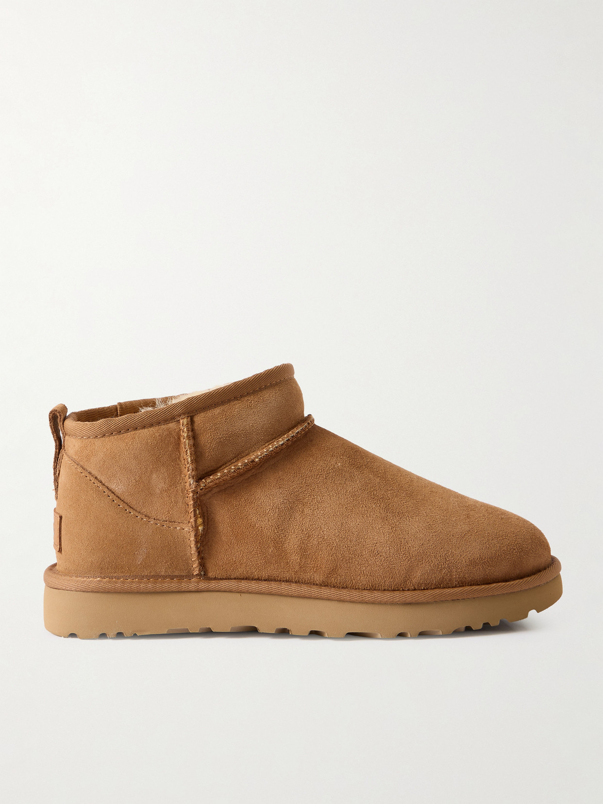 Ugg Classic Ultra Mini Shearling Boots In Brown