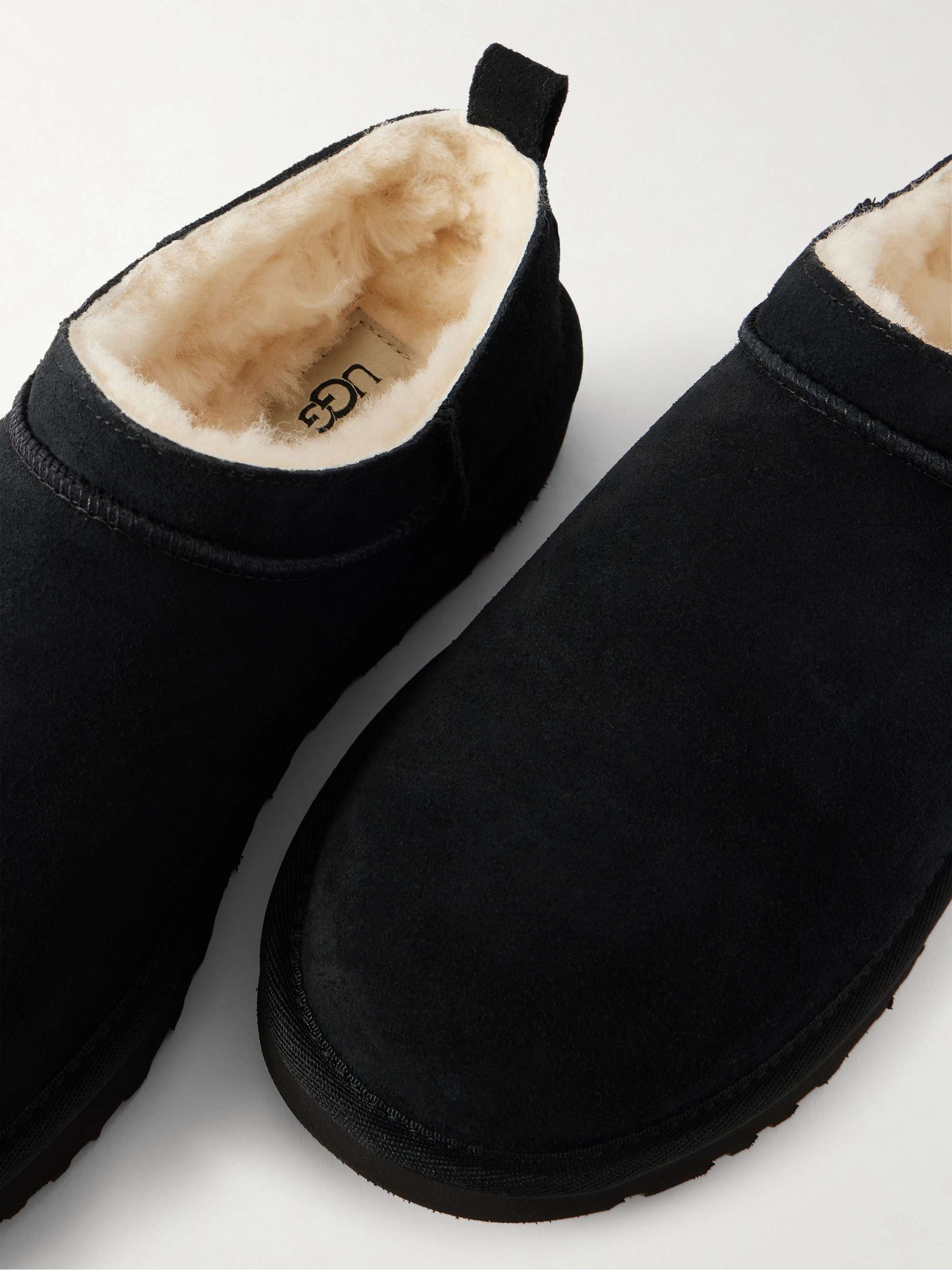 UGG Classic Micro shearling-lined suede slippers | NET-A-PORTER