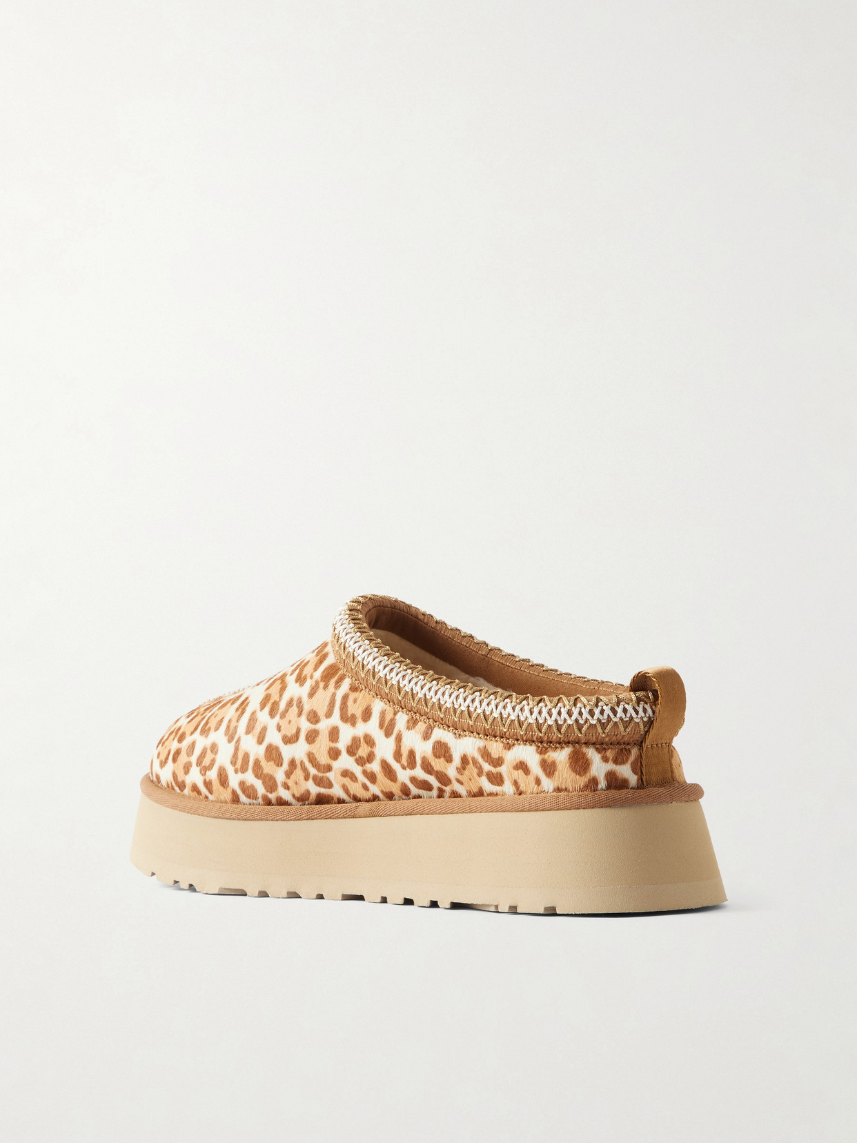 Tazz Plains Leopard-Print Cow Hair Slip-Ons
