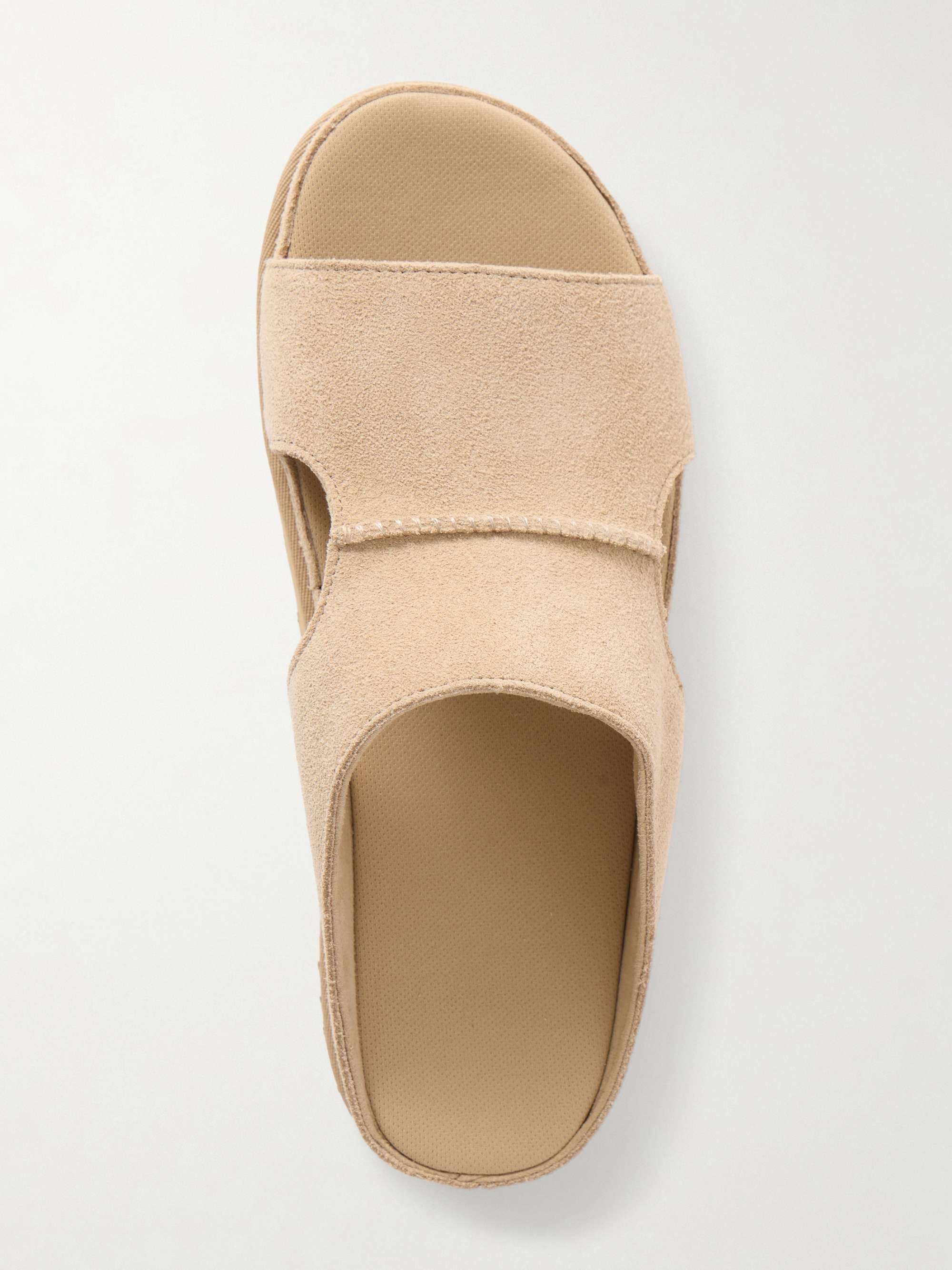 UGG Goldenstar Hi Cutout Slide suede flats | NET-A-PORTER