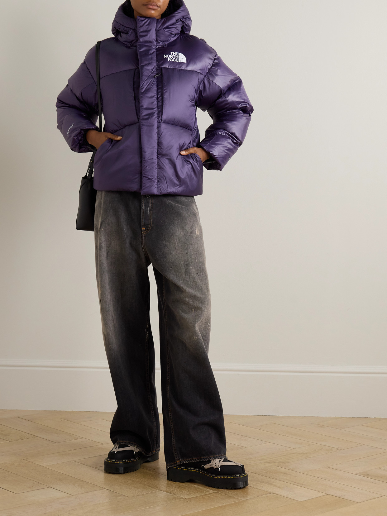 Hooded Quilted Pertex Ripstop Down Jacket