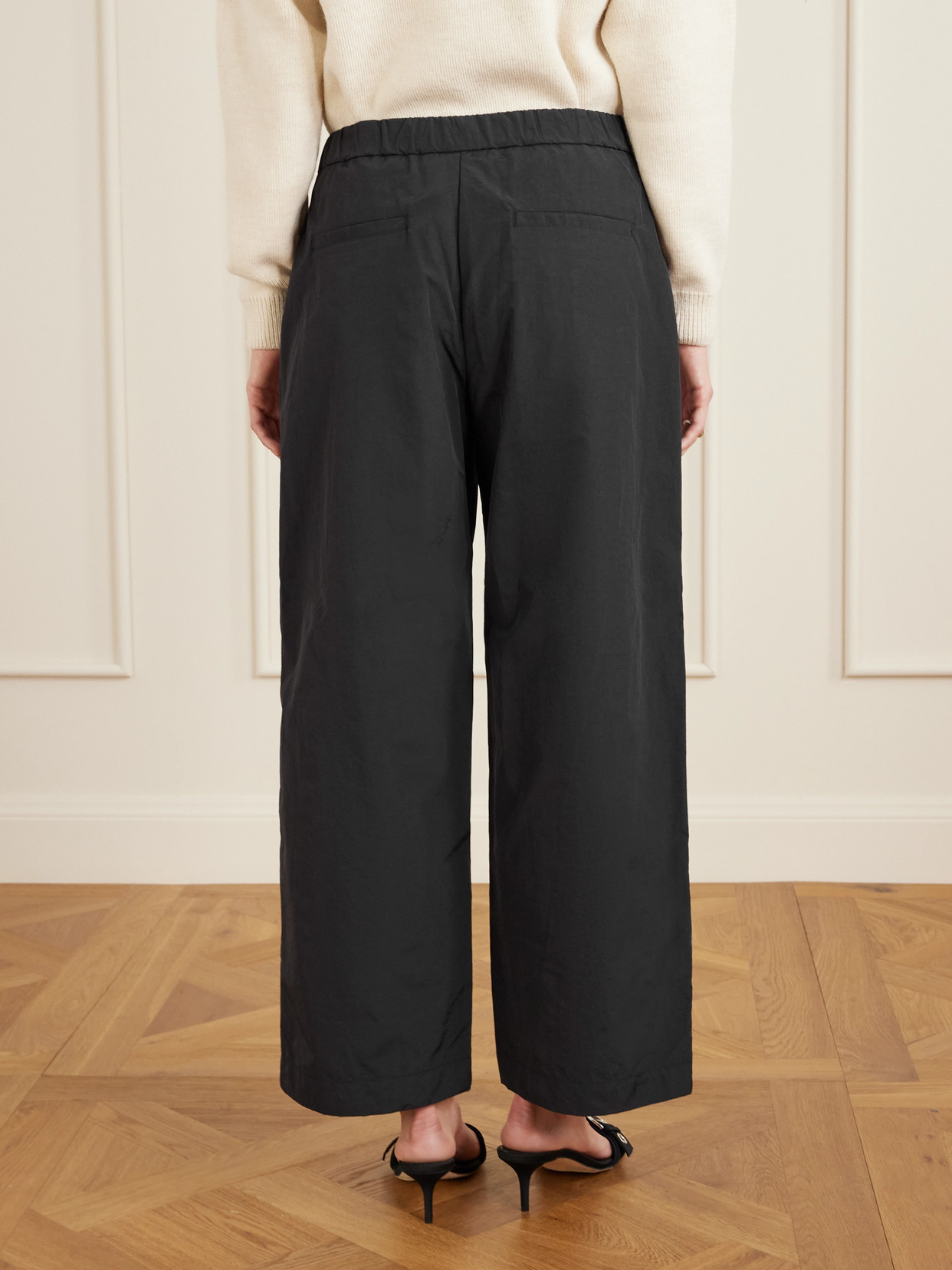 Sea Alberta Embellished Shell Track Pants In Black