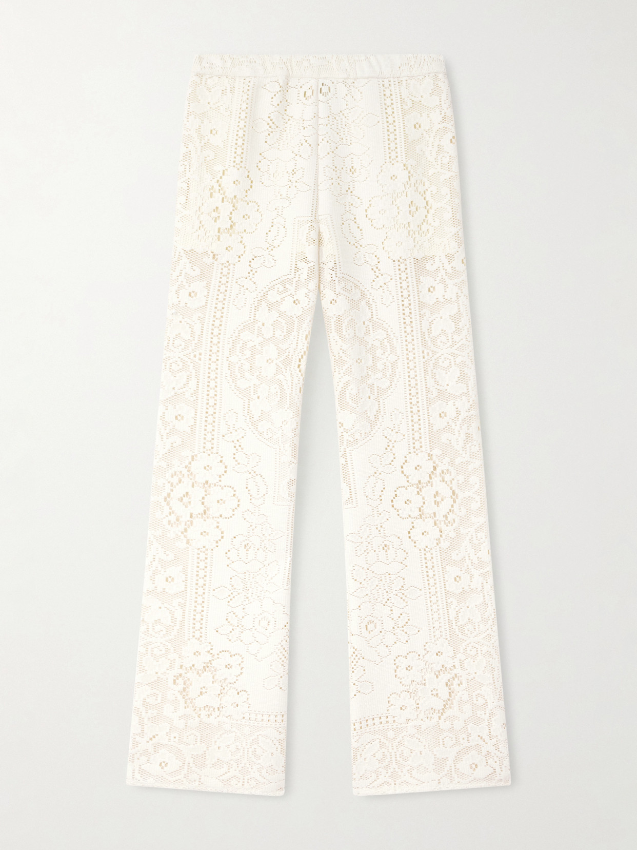 Sea Arianna Flared Lace Pants In White