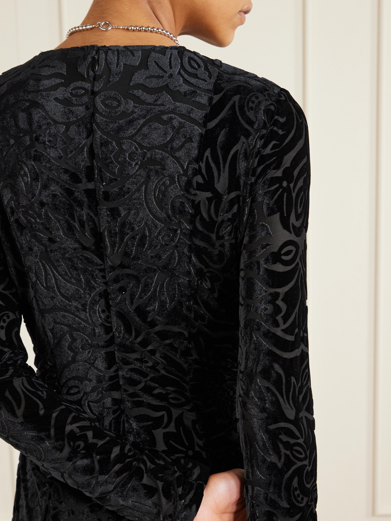 Sea Julie Burnout Dress In Black