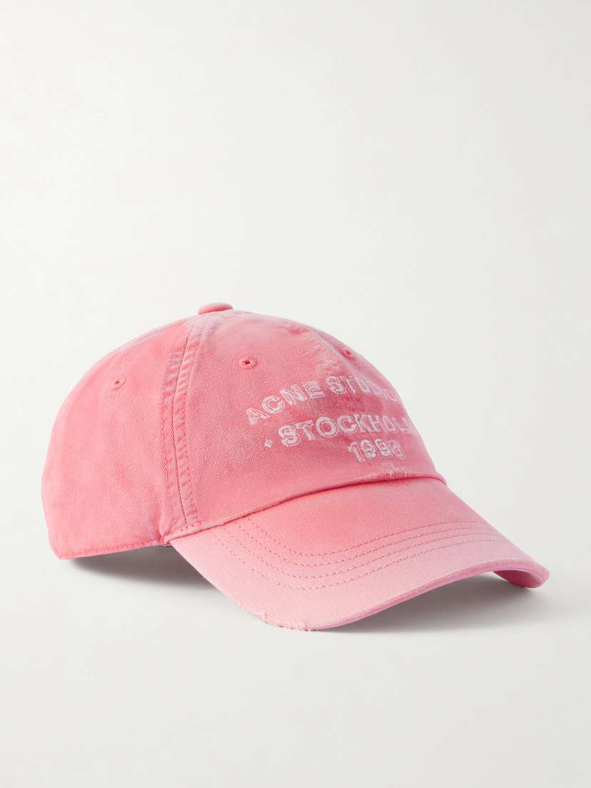 Acne Studios Cuddy Sunkissed Logo-print Cotton-twill Cap