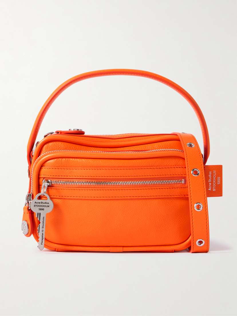 Acne Studios Embellished Textured-leather Shoulder Bag