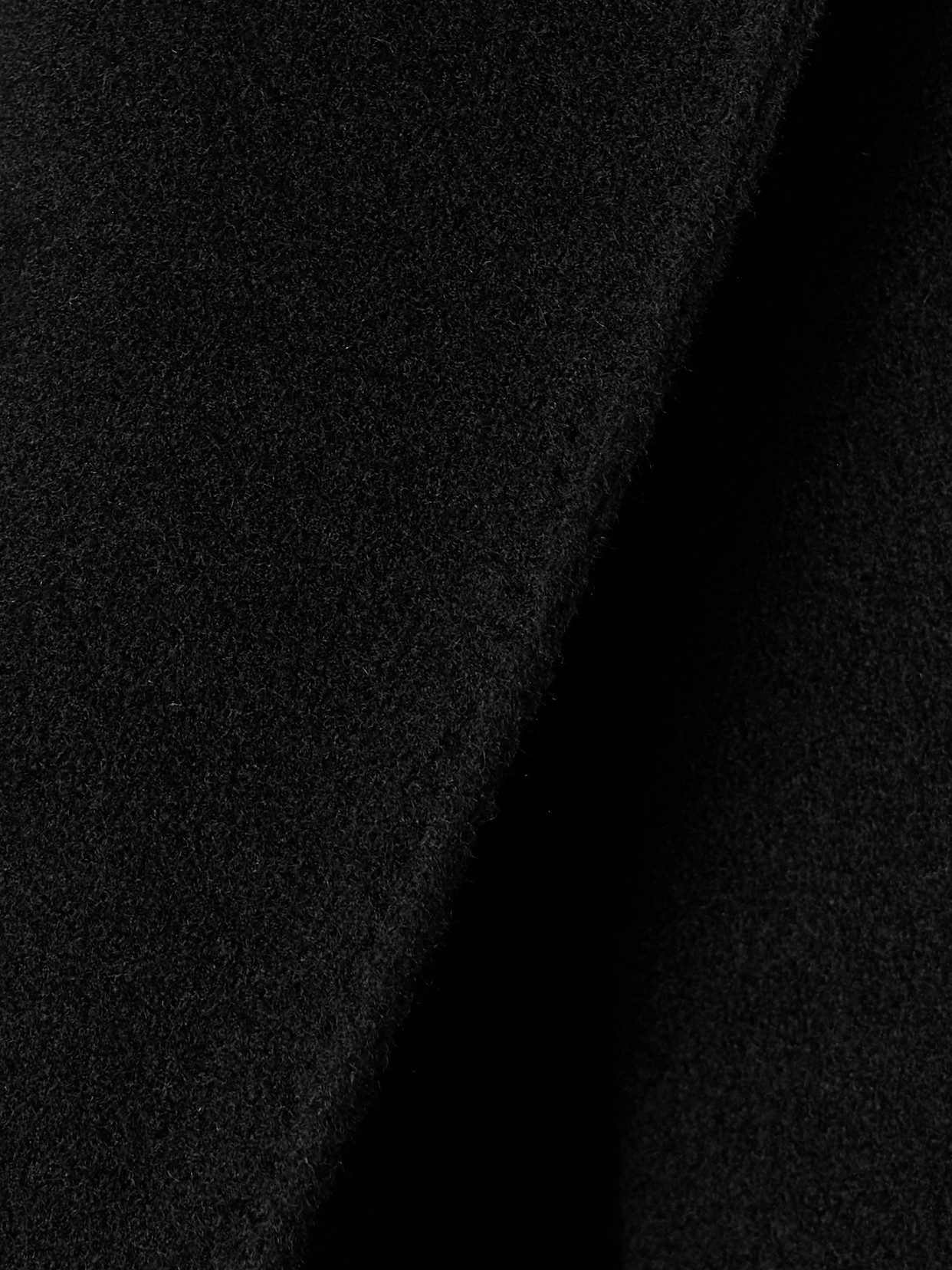 Balenciaga Belted Brushed Wool-blend Coat In Black