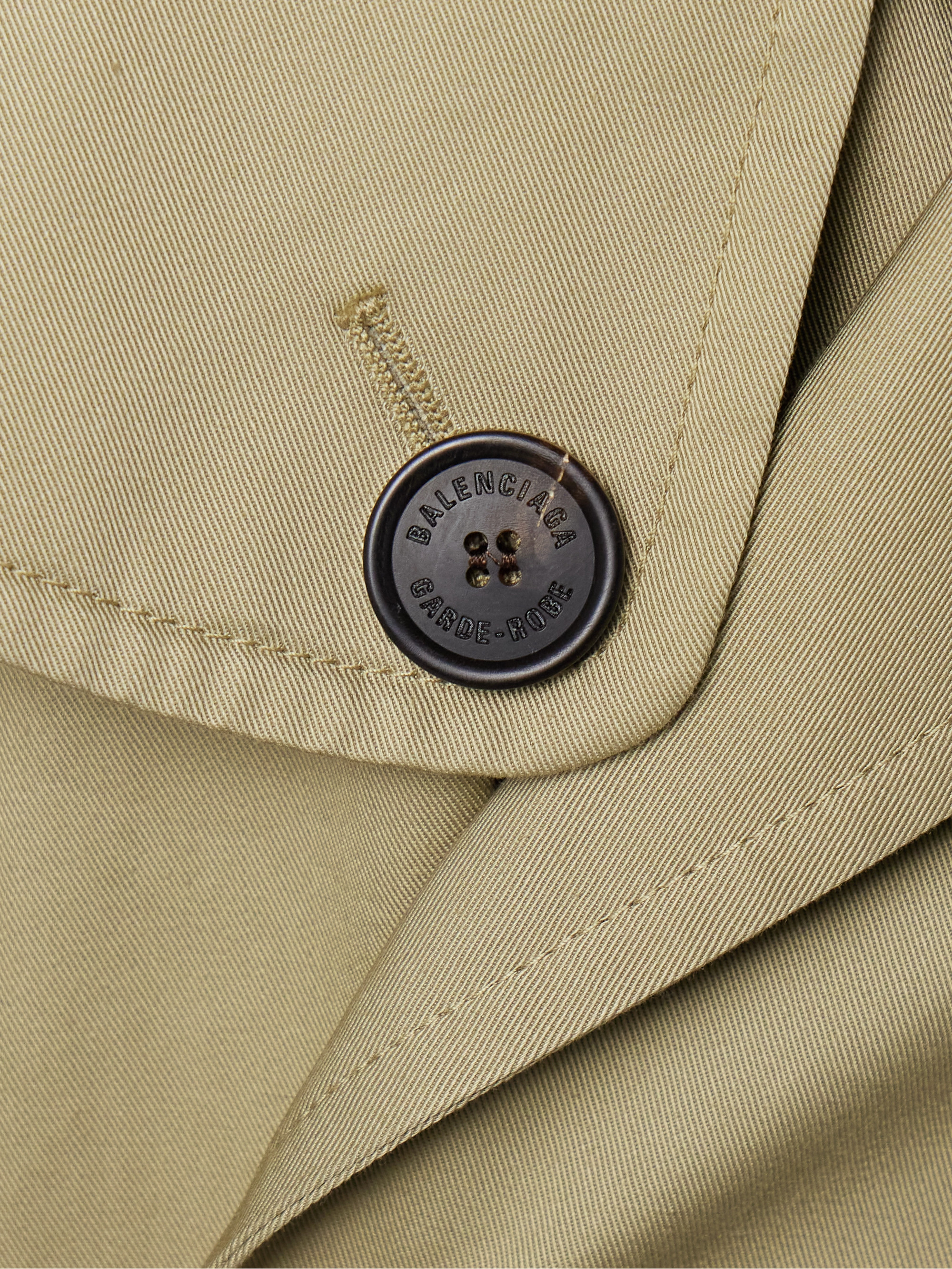 Balenciaga Cocoon double-breasted cotton-twill trench coat