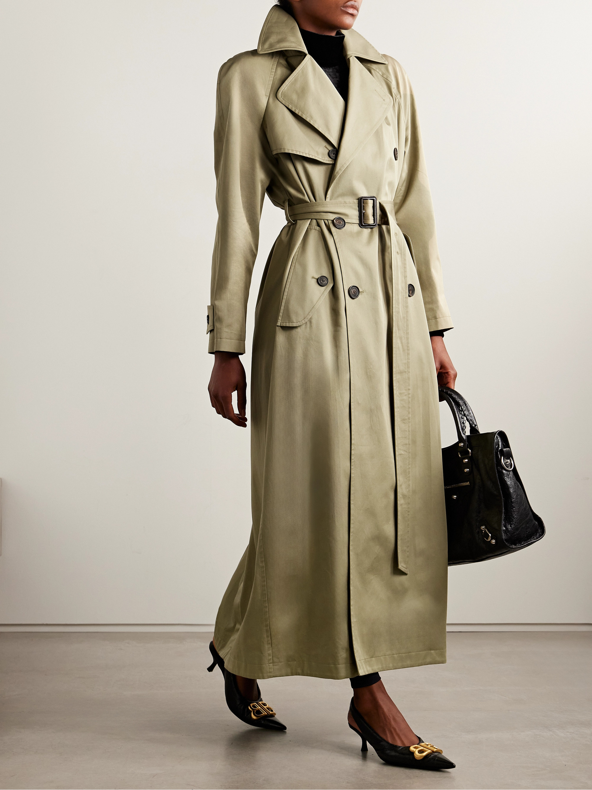 Balenciaga Cocoon double-breasted cotton-twill trench coat