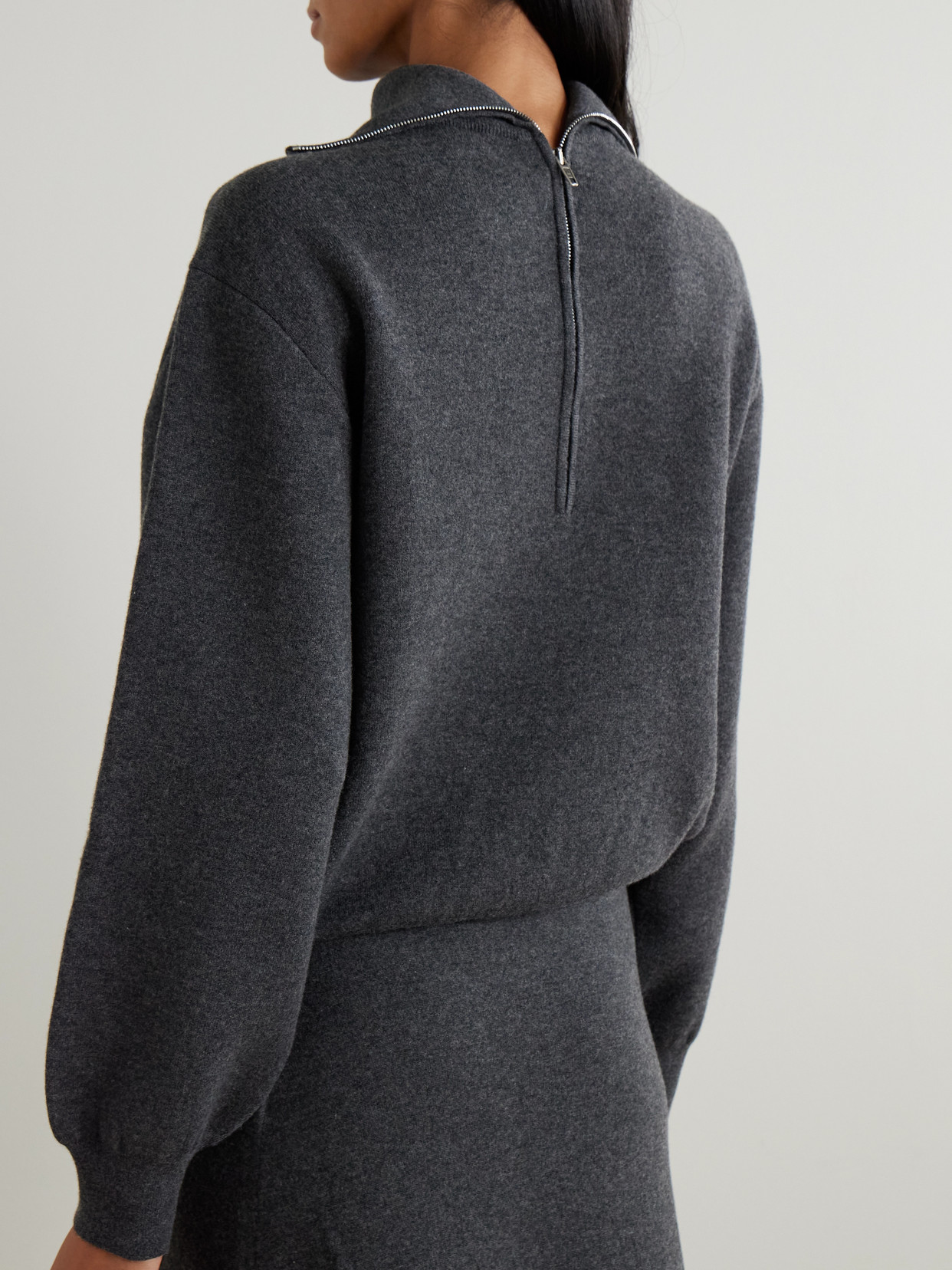 Back-To-Front Wool-Blend Turtleneck Sweater