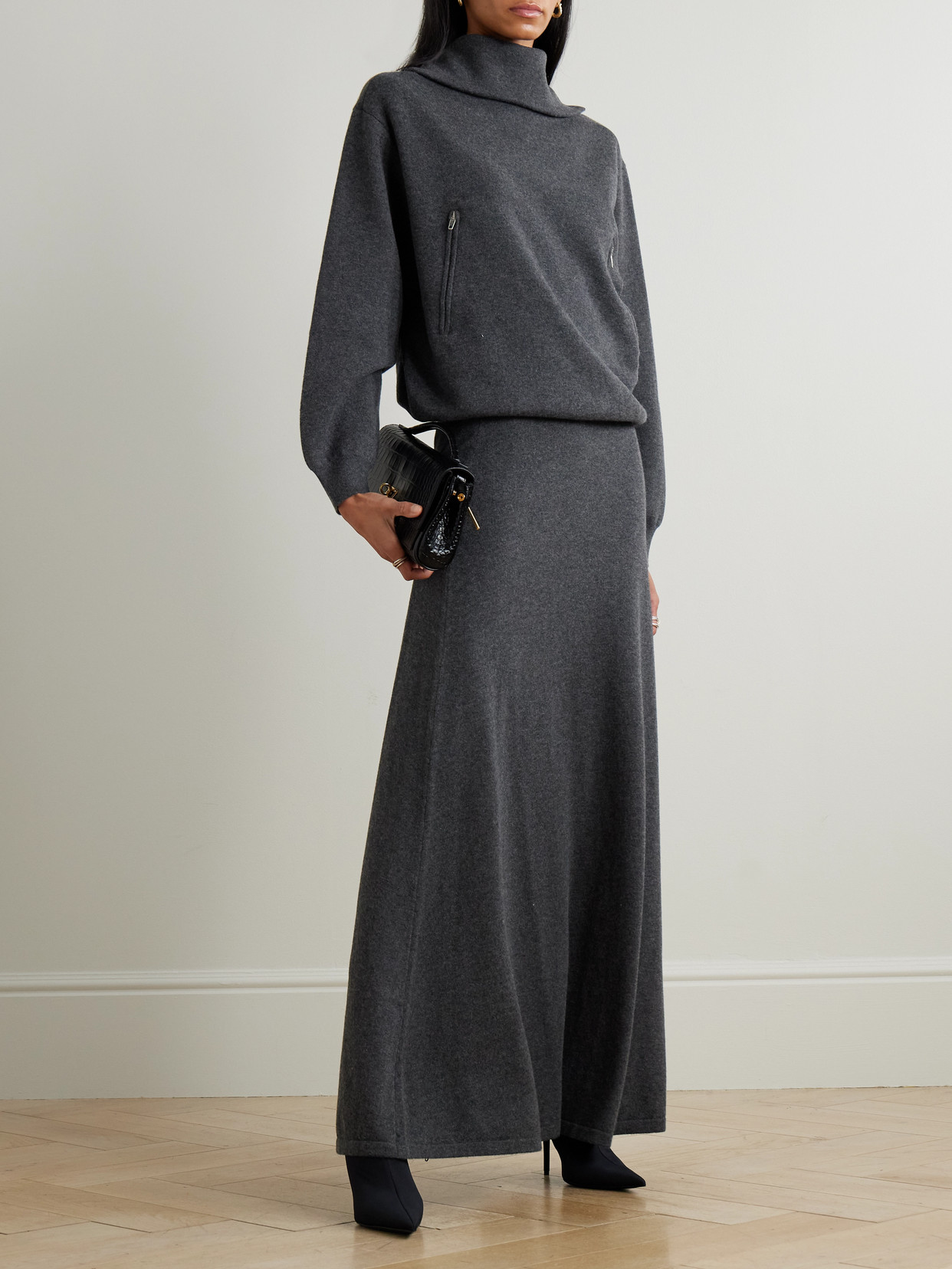 Back-To-Front Wool-Blend Turtleneck Sweater