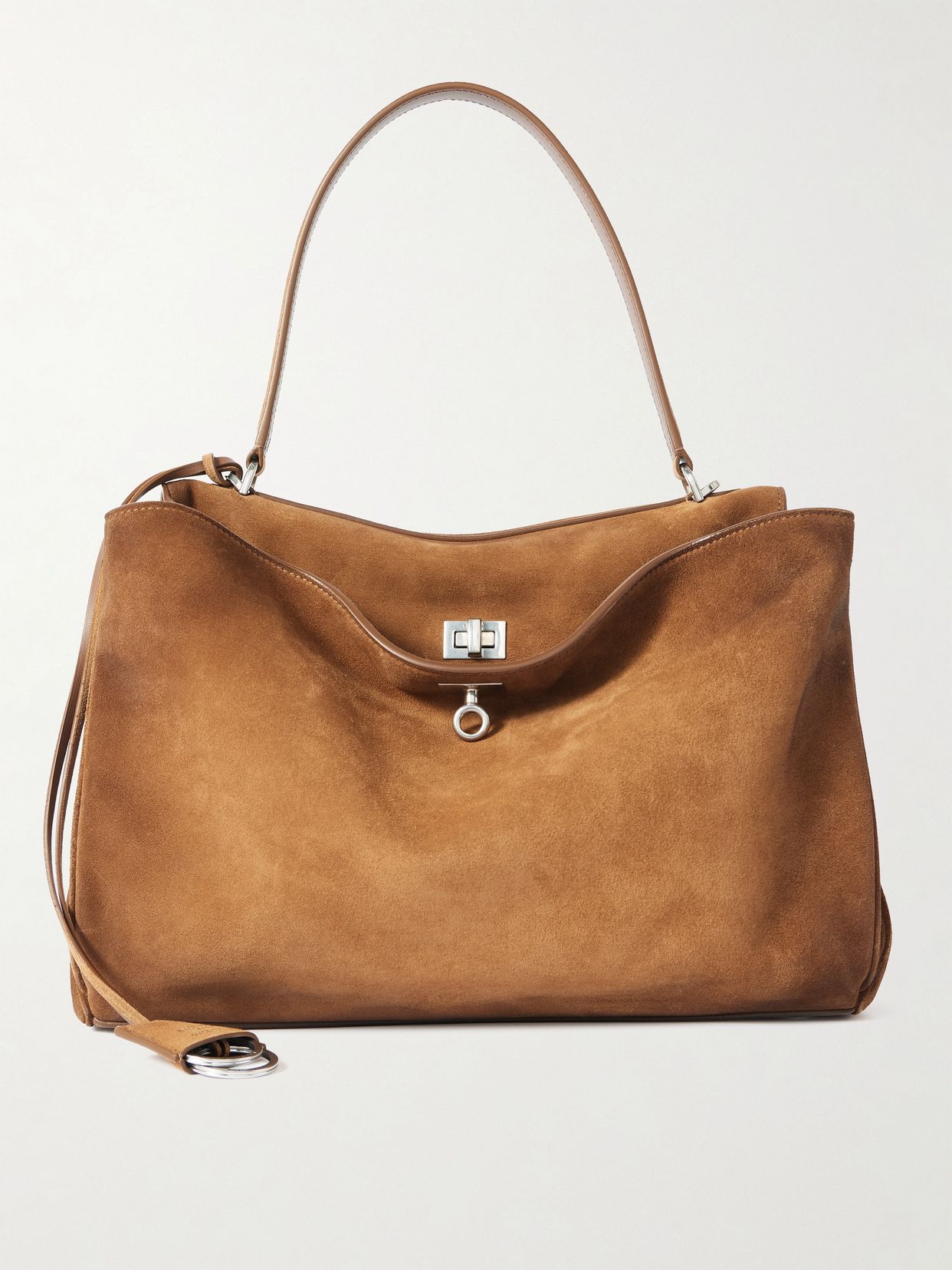 rodeo medium suede shoulder bag