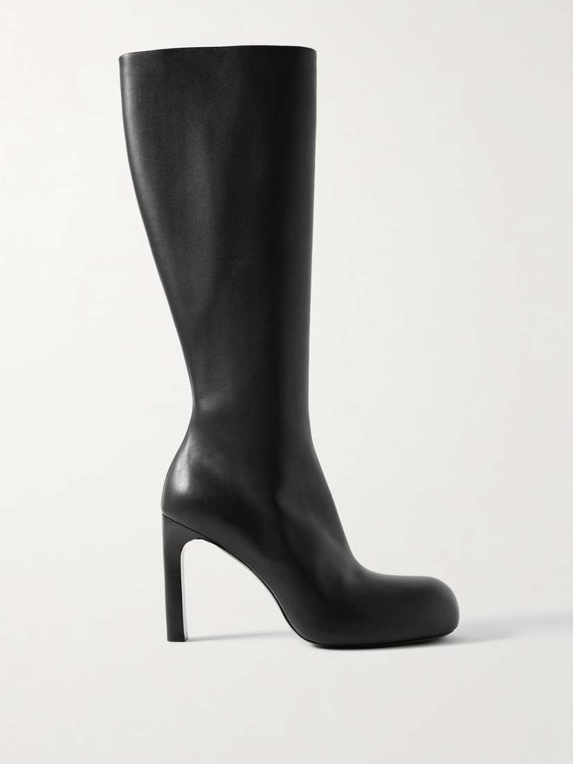 Balenciaga Fargo Leather Knee Boots