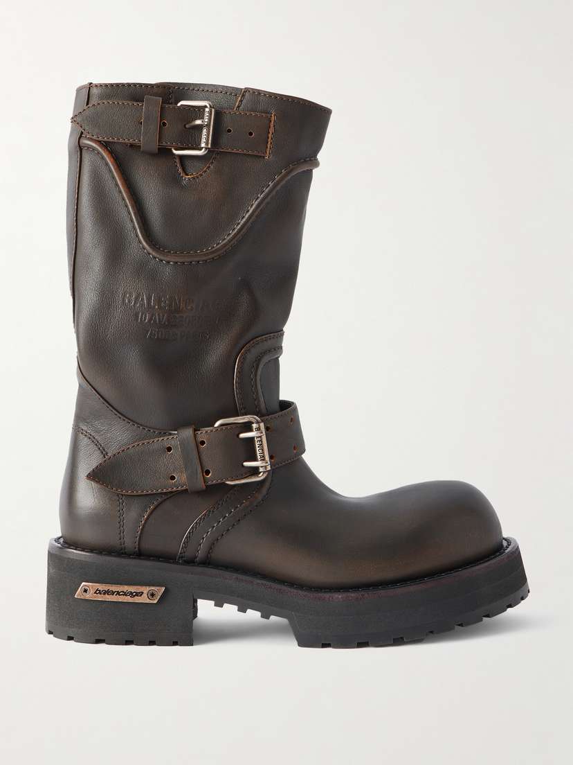 Balenciaga Venom Leather Ankle Boots