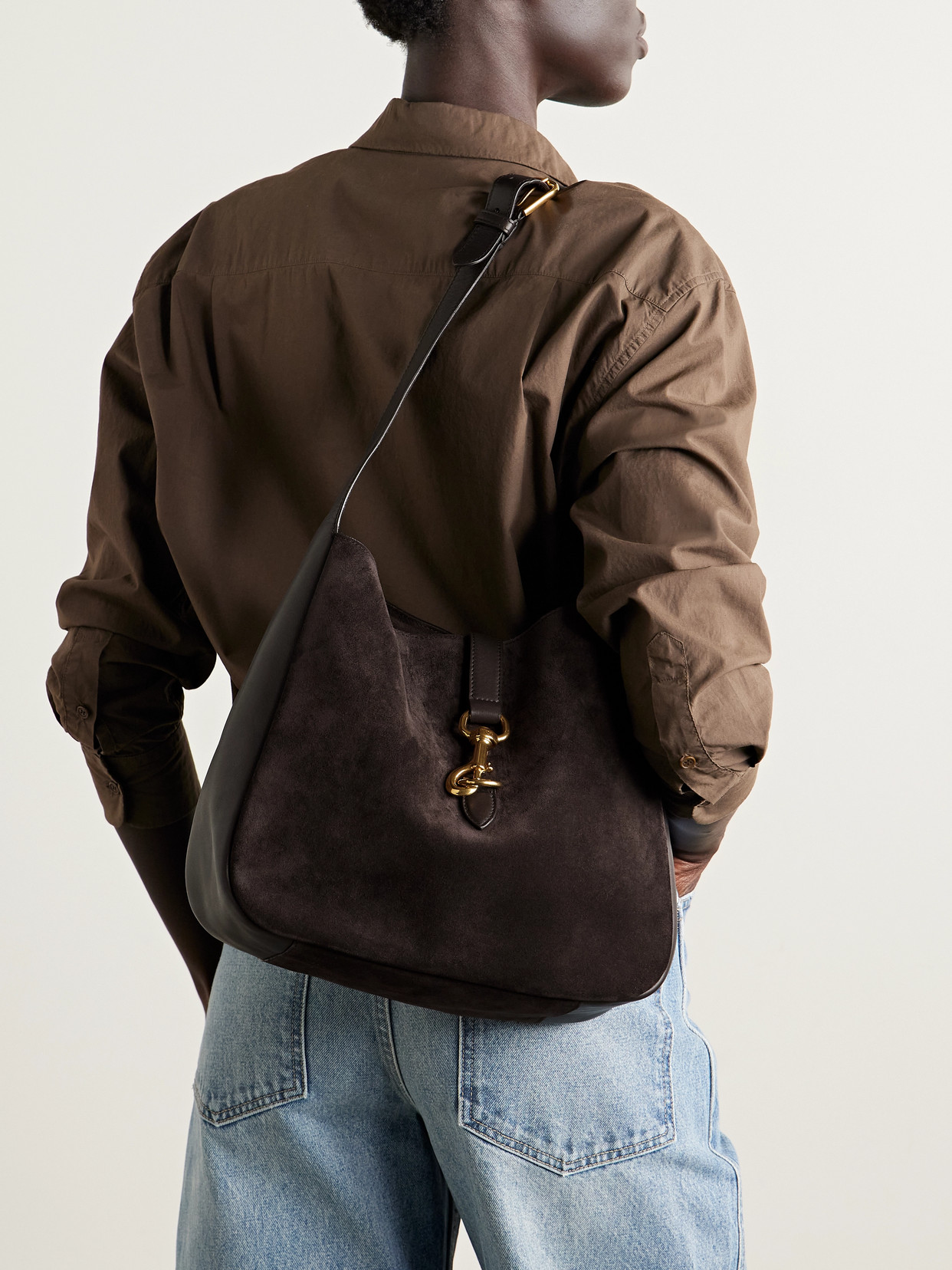 Anita Suede And Shoulder Bag