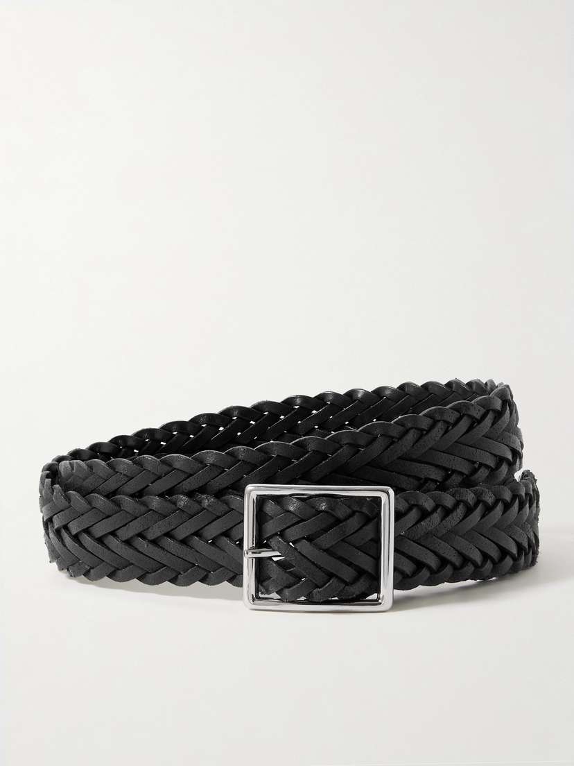 Nili Lotan Nicola Braided Leather Belt