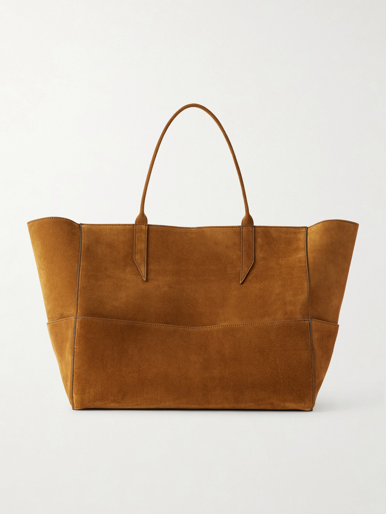 Metier Incognito Cabas Large Suede Tote In Brown