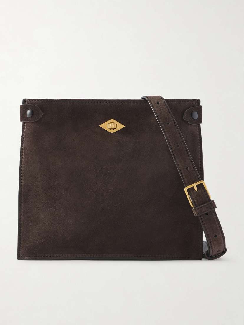 Métier Stowaway Suede Shoulder Bag