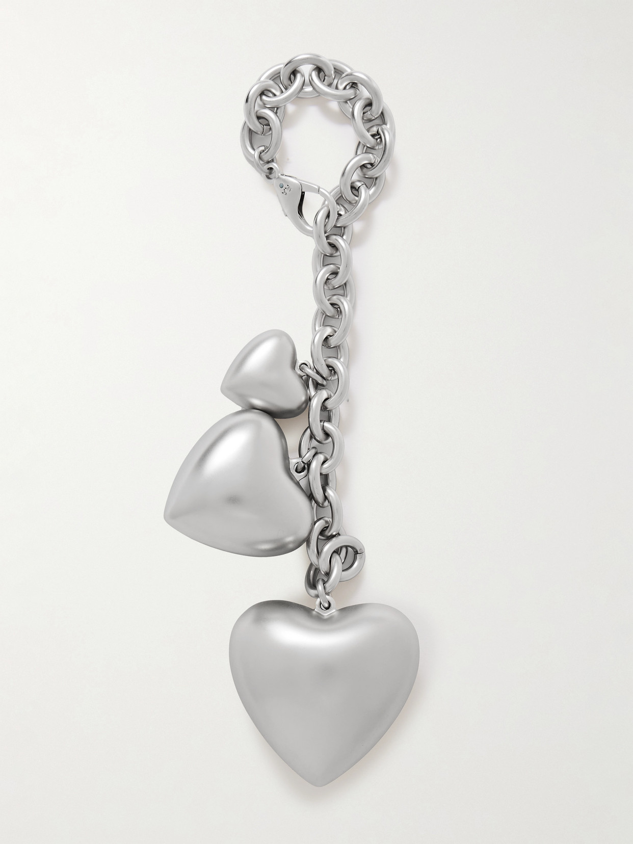 Roxanne Assoulin The Puffy Heart Silver-tone Bag Charm