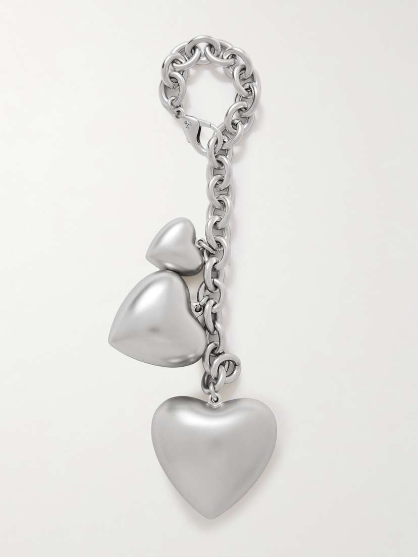 Roxanne Assoulin The Puffy Heart Silver-tone Bag Charm