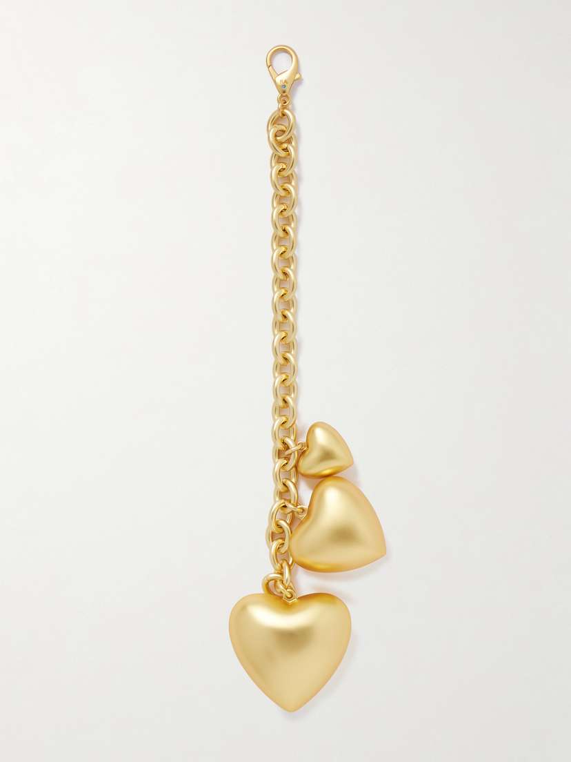 Roxanne Assoulin The Puffy Heart Gold-tone Bag Charm