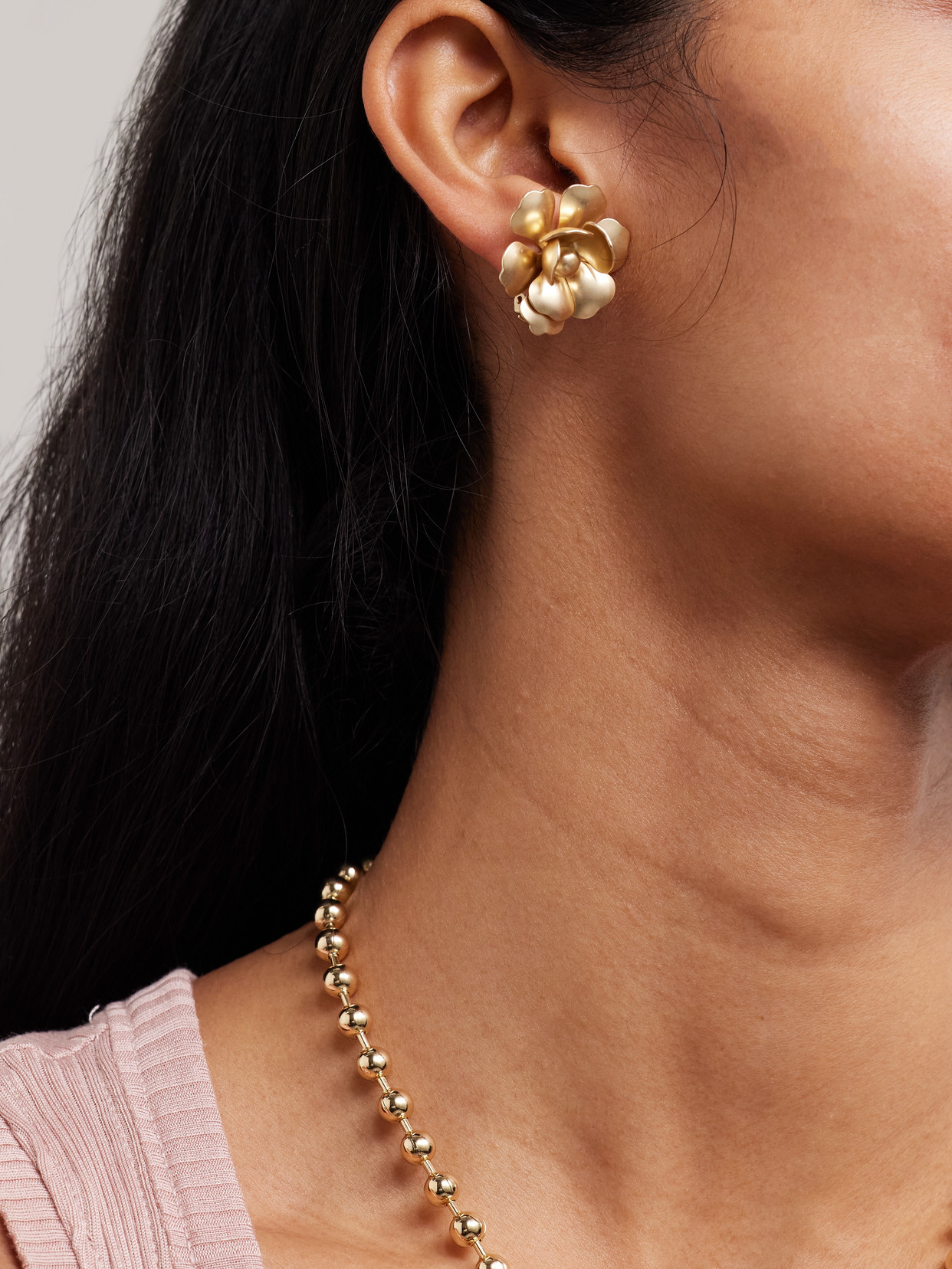 Roxanne Assoulin The Flower Gold-tone Clip Earrings In Gold