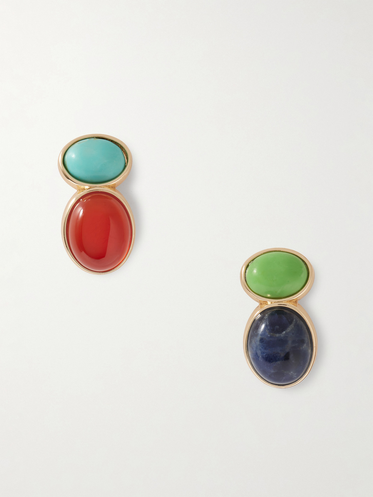 Roxanne Assoulin Gold-tone Multi-stone Earrings