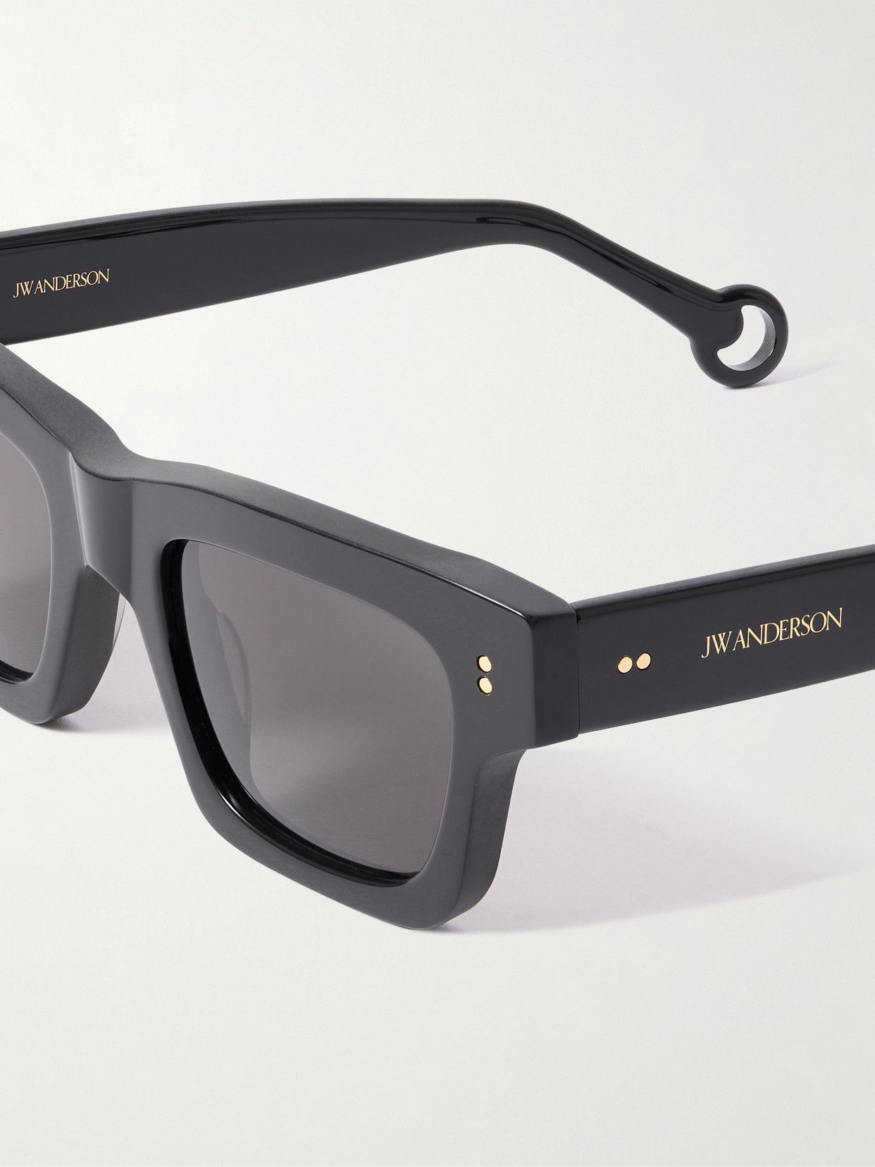 Jw Anderson Rectangular-frame Acetate Sunglasses In Animal Print