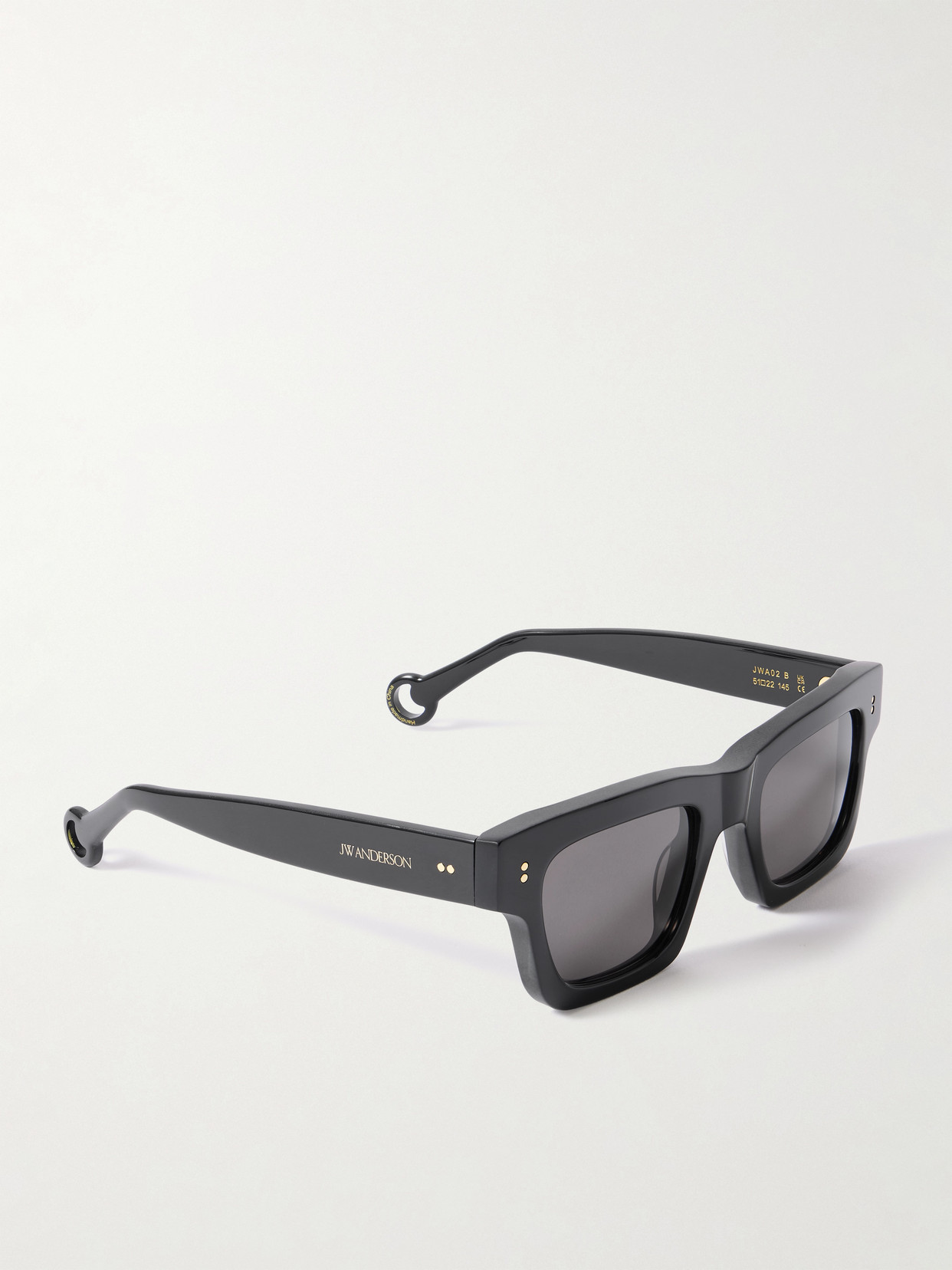Jw Anderson Rectangular-frame Acetate Sunglasses In Animal Print