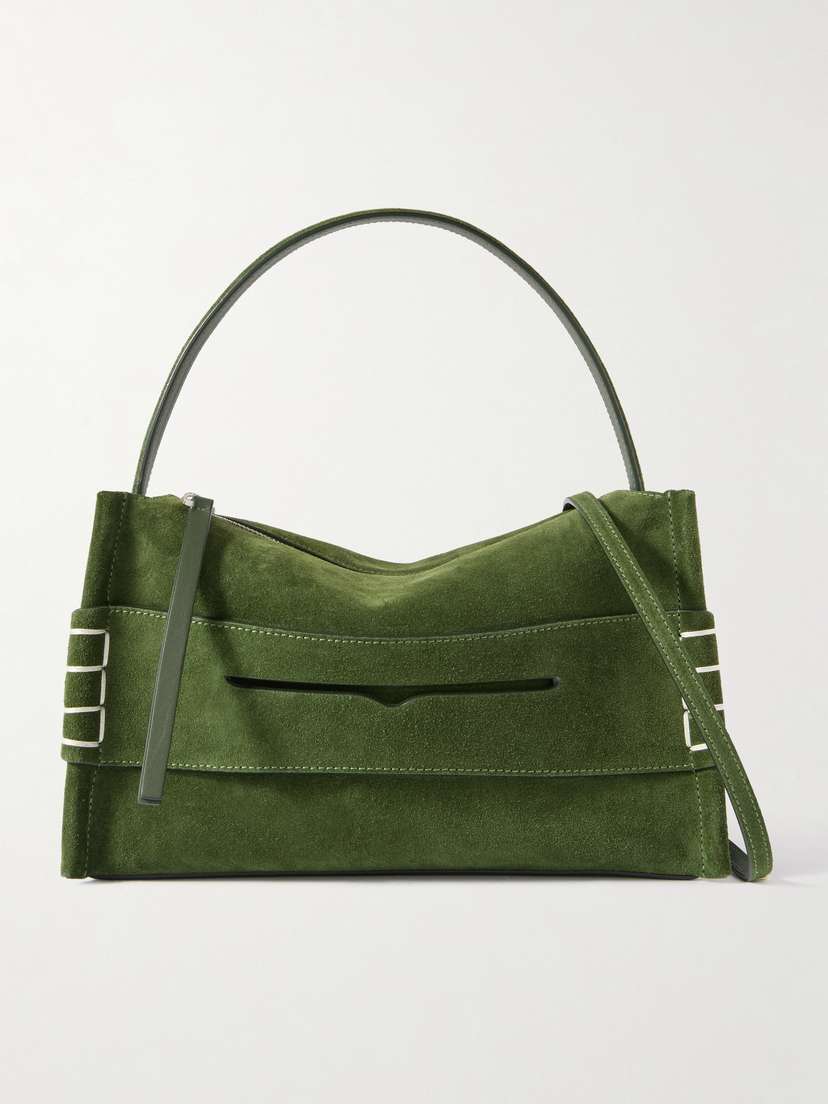 JW Anderson Loafer Small Suede Shoulder Bag