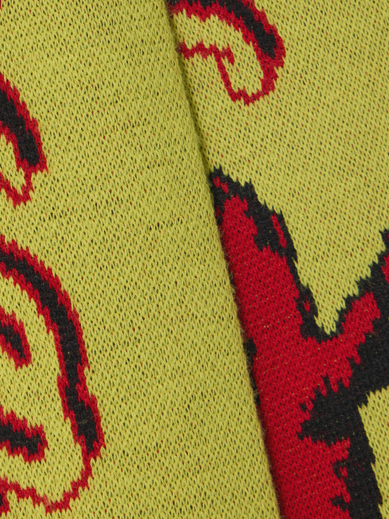 Jw Anderson Fringed Jacquard-knit Scarf In Green