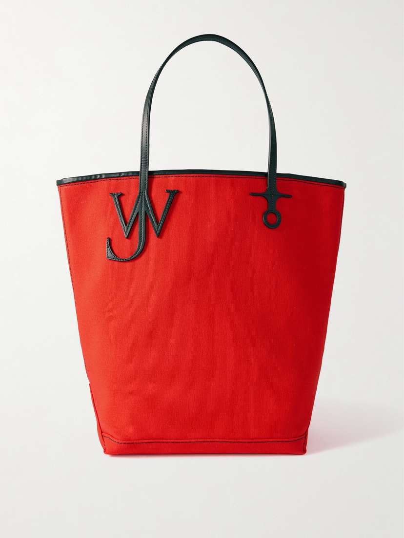 JW Anderson Anchor Leather-trimmed Canvas Tote
