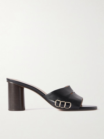 Jw Anderson Loafer whipstitched leather mules