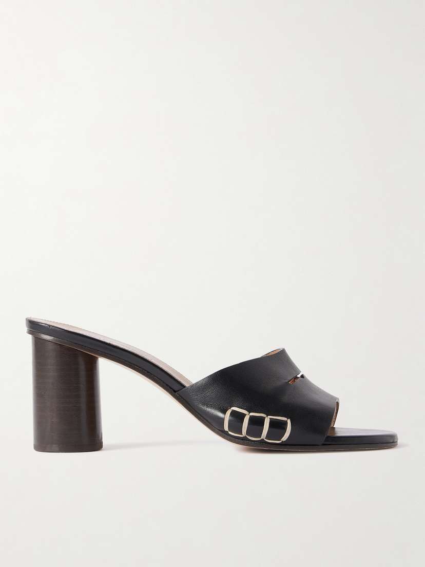 JW Anderson Loafer Whipstitched Leather Mules