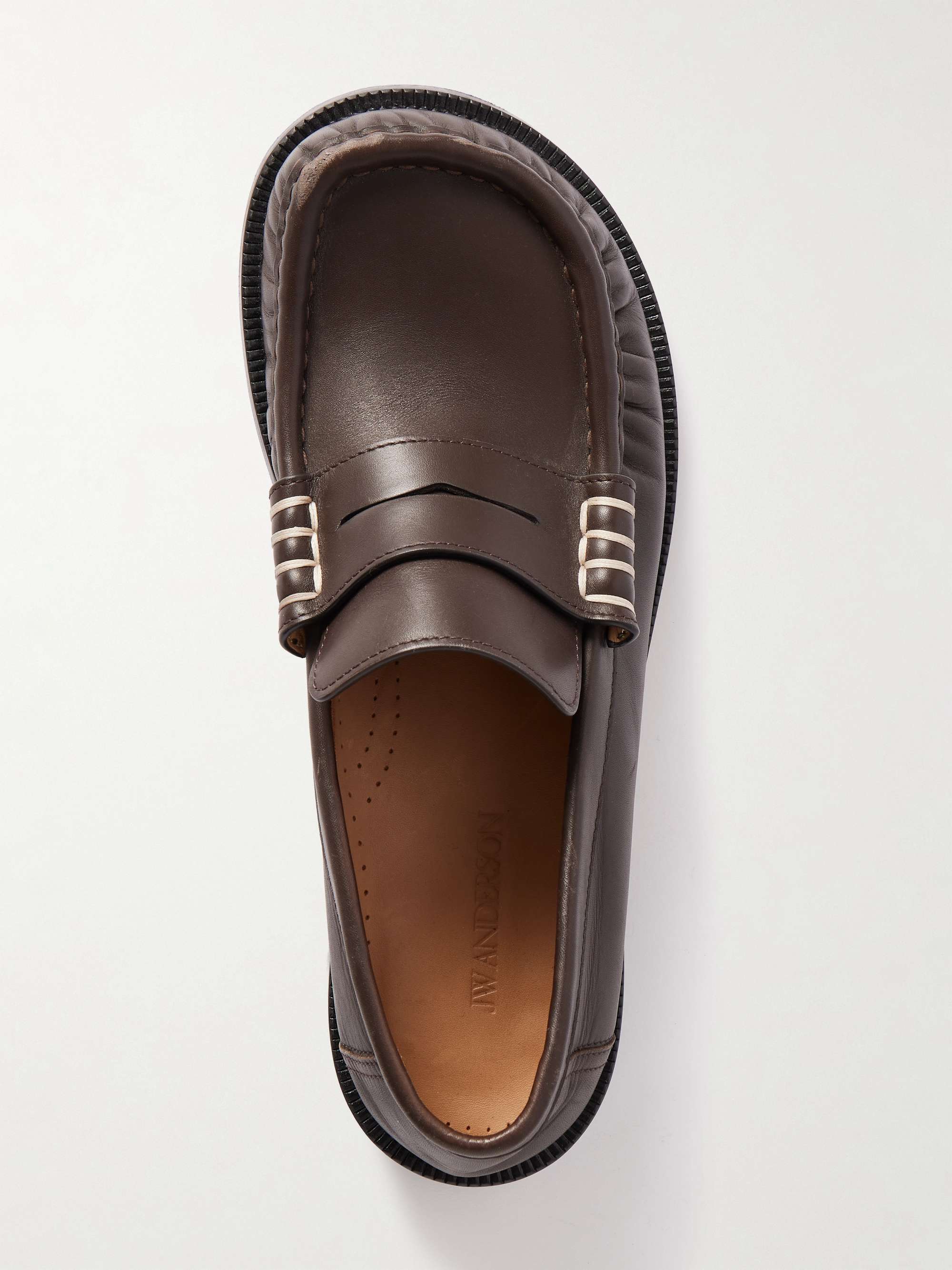 JW ANDERSON Leather loafers | NET-A-PORTER