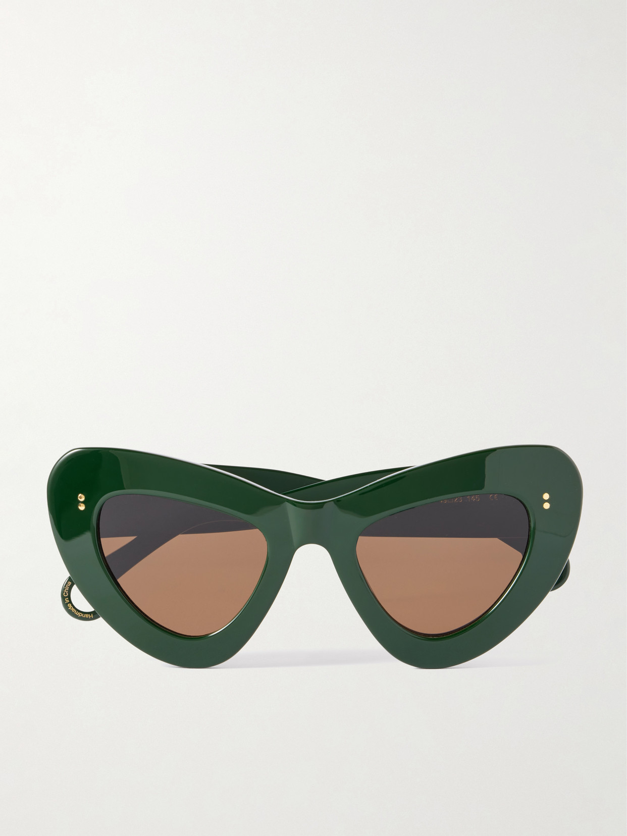 Jw Anderson Butterfly Cat-eye Acetate Sunglasses In Green