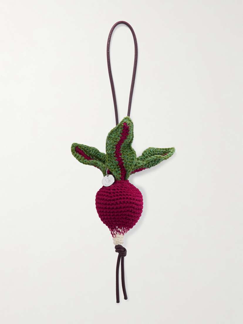JW Anderson Radish Crocheted Cotton Bag Charm