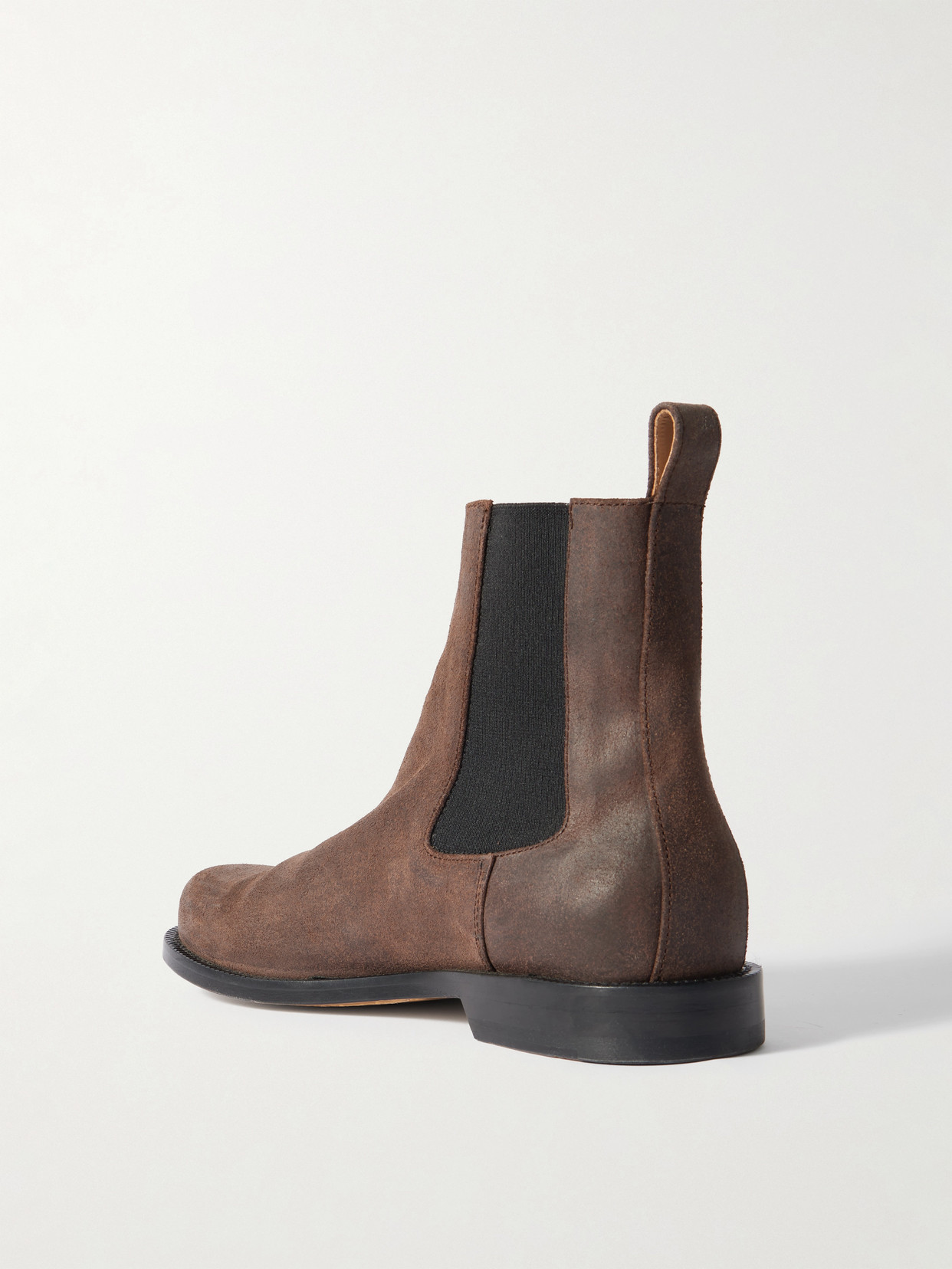 Jw Anderson Loafer Whipstitched Brushed-leather Chelsea Boots In Brown