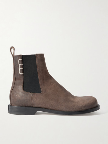 Jw Anderson Loafer whipstitched brushed-leather Chelsea boots