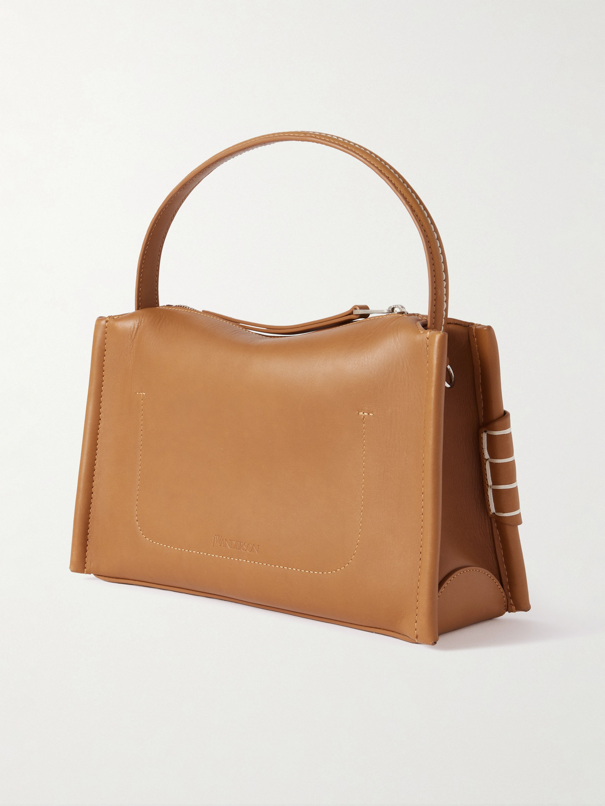 Jw Anderson Loafer Whipstitched Leather Shoulder Bag In Multi