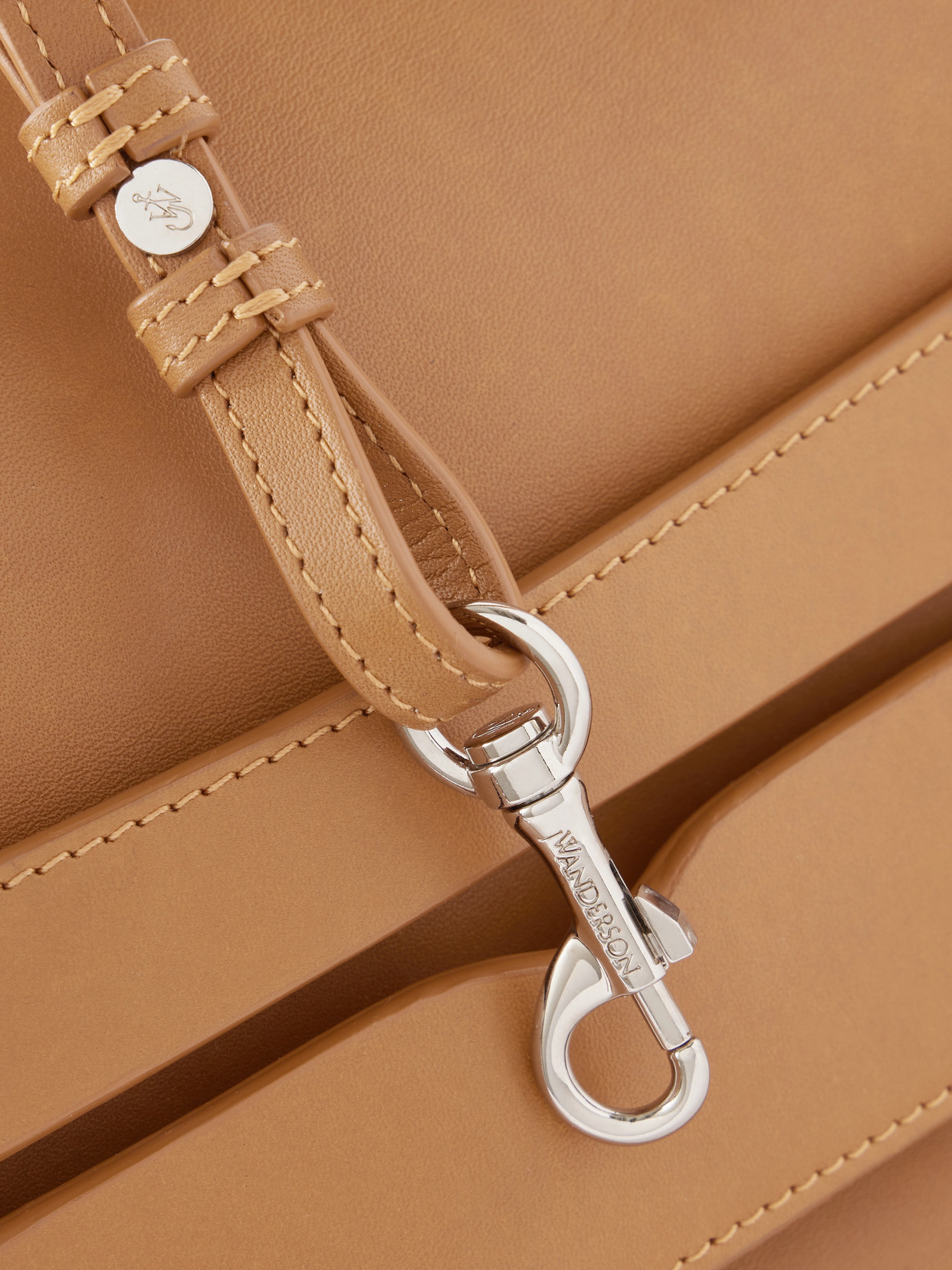 Jw Anderson Loafer Whipstitched Leather Shoulder Bag In Multi