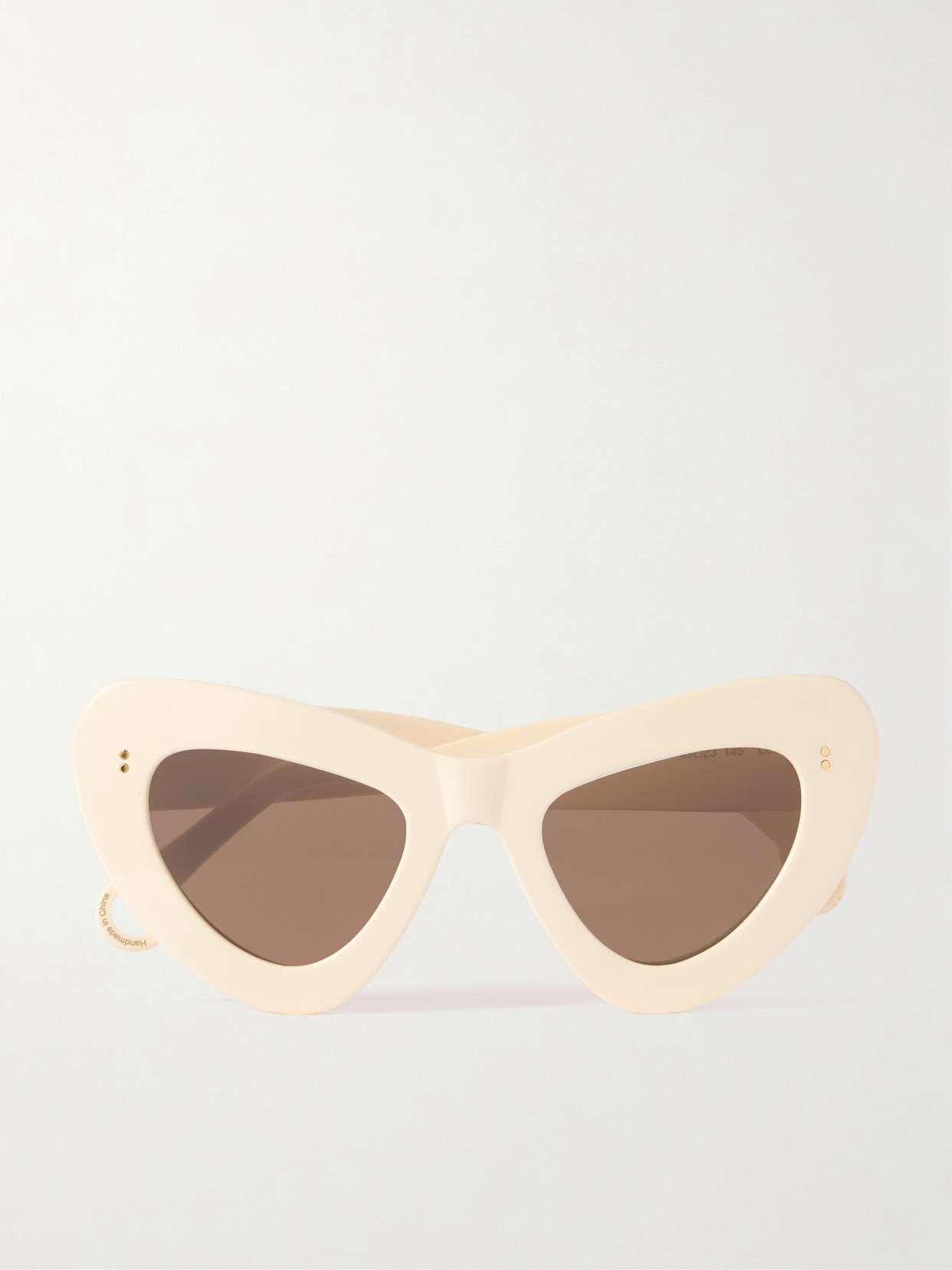 Jw Anderson Butterfly Cat-eye Acetate Sunglasses In White