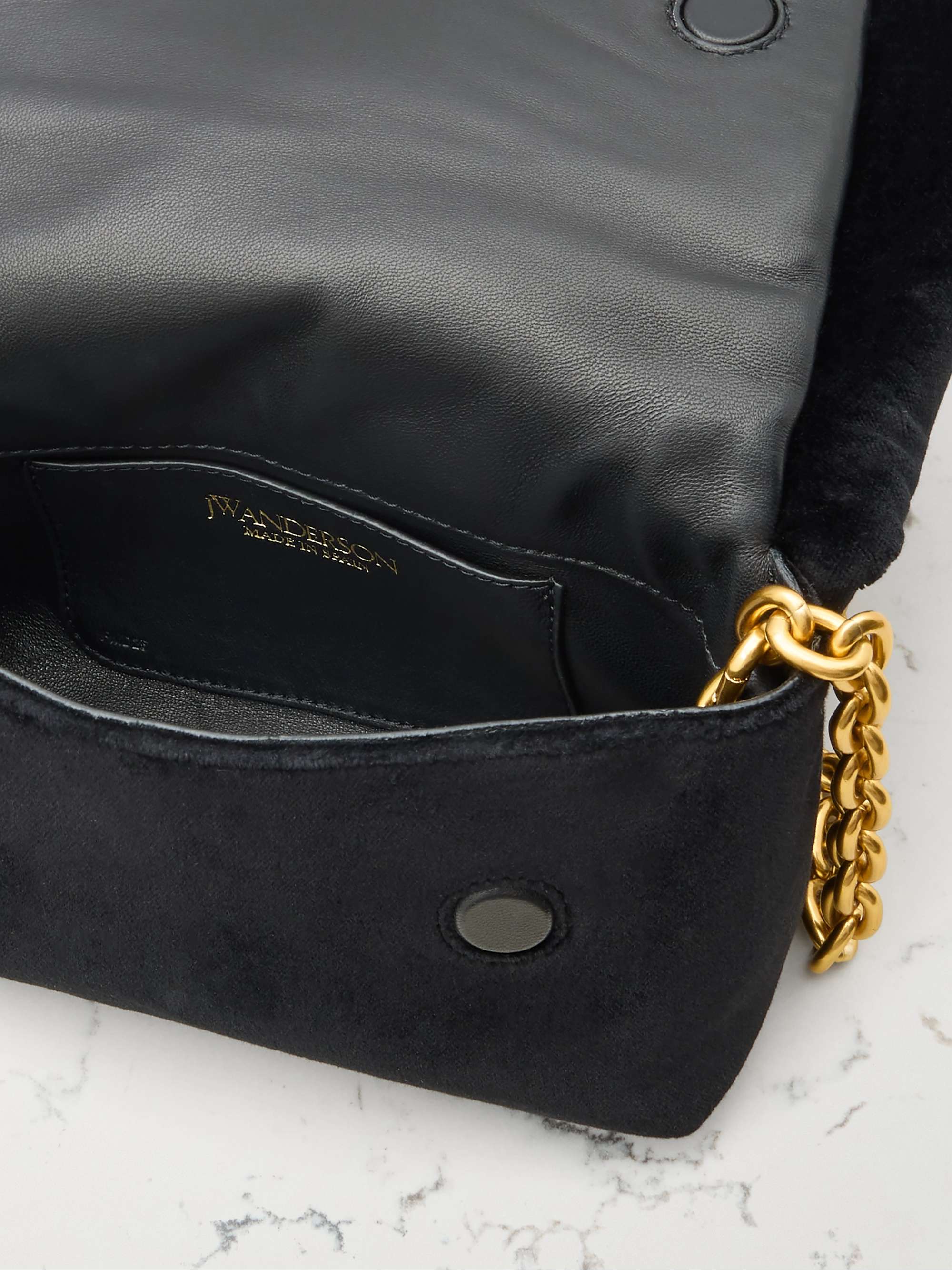 JW ANDERSON Twister small velvet tote | NET-A-PORTER