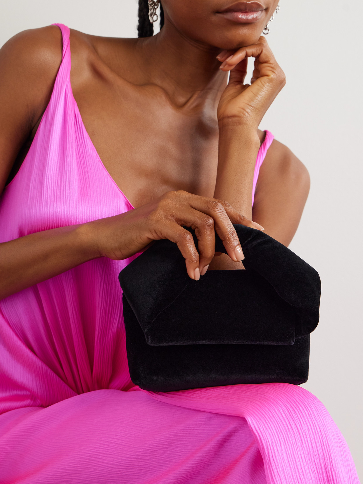 Twister Small Velvet Tote