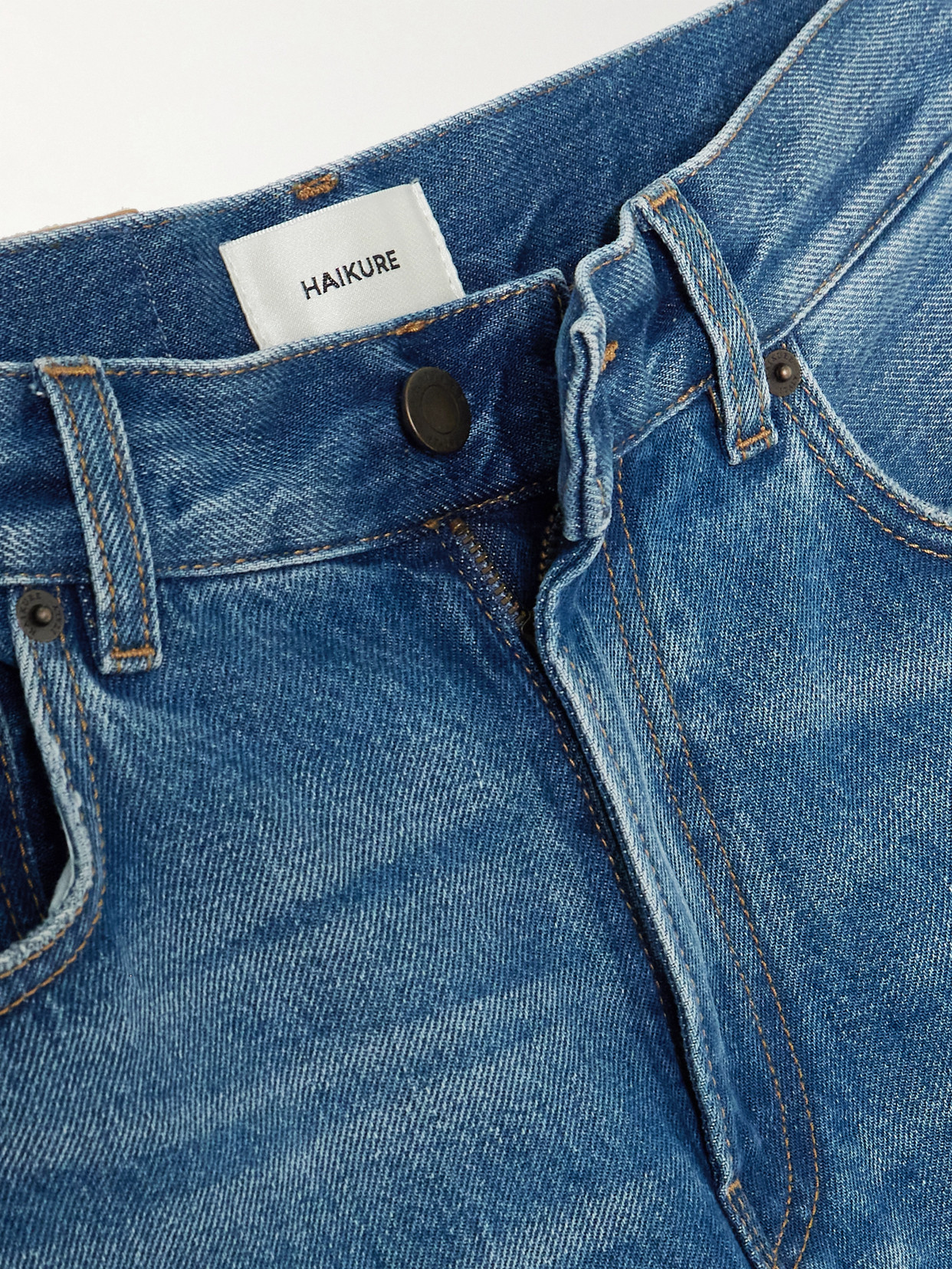 Haikure Bibi High-rise Barrel-leg Jeans In Blue