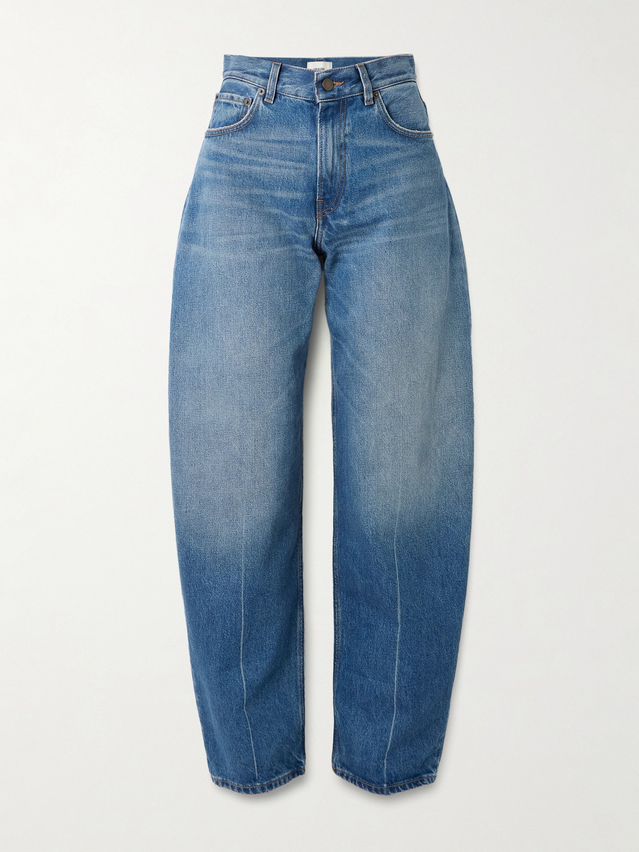 Haikure Bibi High-rise Barrel-leg Jeans In Blue