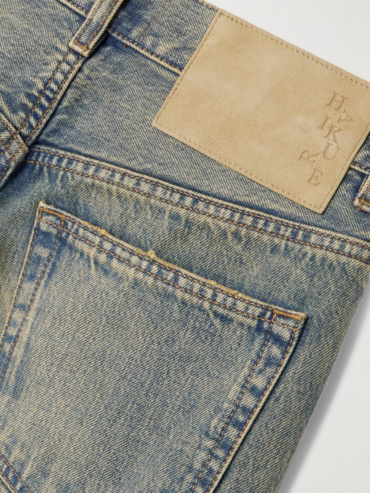 Haikure Bonnie Mid-rise Straight-leg Jeans In Blue