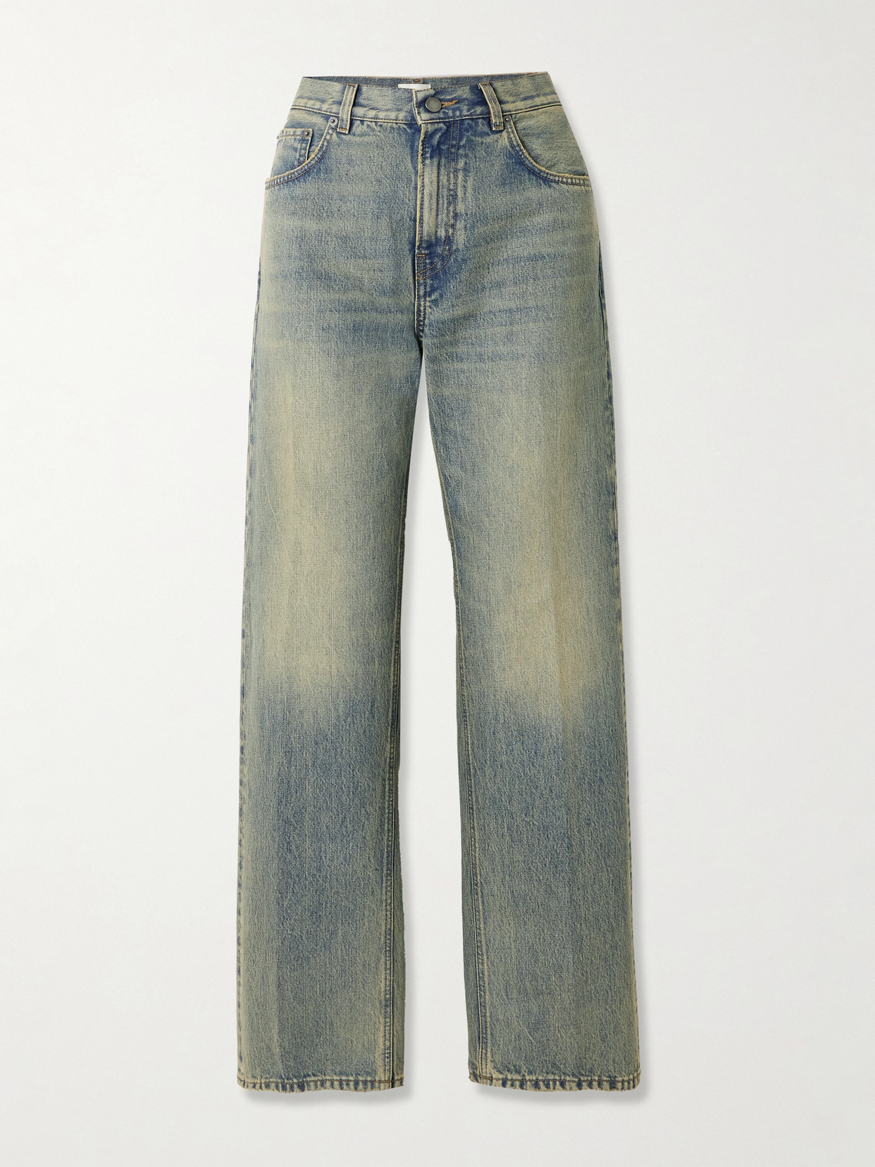 Haikure Bonnie Mid-rise Straight-leg Jeans In Blue